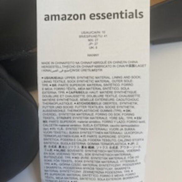 Essentials Women's‎ Flat Loafers, Slip-on, Black, 10, New - Picture 7 of 8